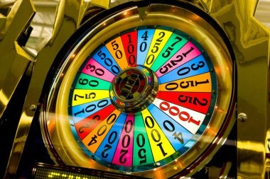 Interactive live game show wheel featuring multiplier sectors